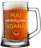Vtipná pivní sklenice pro vdovy 0,5 l