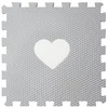 VYLEN Minideckfloor srdíčko - světlá šedá a bílá