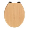 Wenko Beech Nature WC sedátko s pomalým zavíráním 43x37 cm