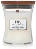 WoodWick vonná svíčka s dřevěným knotem White Tea & Jasmine 275g