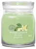 Yankee Candle Středně Velká Vonná Svíčka Vanilla Lime ve Skleněné Kolekci Signature