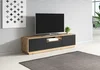 ZACARRIA TV stolek 180 cm dub taurus / černý supermat