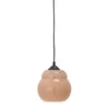 Závěsná lampa Motella růžová sklo