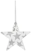 Závěsná skleněná dekorace STAR v minimalistickém stylu