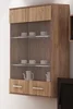 Závěsná skříňka DAMARA craft tobaco/craft zlatý