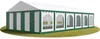 Zeleno-bílý party stan Economy 6x12 m