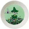 Zelený porcelánový talíř Snufkin 19 cm
