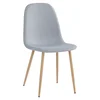 Židle LEGA NEW – světle šedá a buk