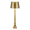 Zlatá stolní lampa s kovovým stínidlem Metallo