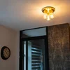Zlaté kulaté stropní svítidlo Facil 3