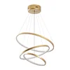 Zlaté závěsné LED svítidlo Simit 50 cm