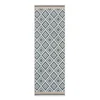 Žluto-modrý venkovní i vnitřní koberec Zia Trellis 80x230 cm