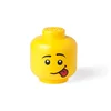 Žlutý úložný box LEGO® Silly hlava