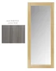 Zrcadlo ASISI z masivní borovice, šedé moření 50×125 cm
