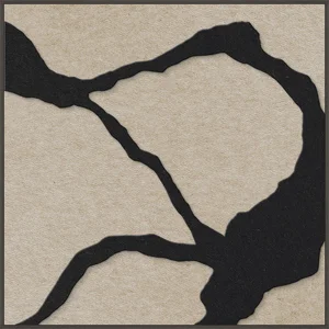 3D obraz Quiet Friction 1 s rámem, 102 × 102 cm