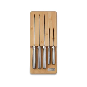 5dílná sada nožů Elevate Bamboo se stojanem – Joseph Joseph