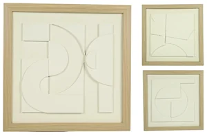 Abstraktní 3D Mosaikový Obraz 38x38 cm