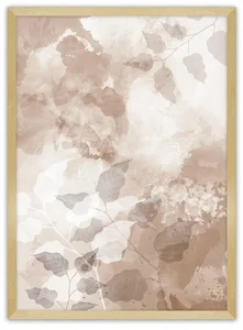 Abstraktní plakát Beige Art