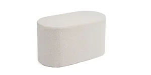 ADAL Puf bílé bouclé