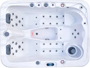 Akrylátová vířivka Summer s perleťovým vzhledem a šedou bočnicí