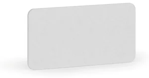 Akustický paraván na stůl Textilní 80x40 cm Bílý