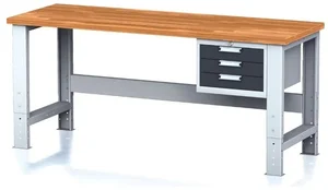 Alfa 3 Nastavitelný dílenský stůl MECHANIC I s nářadím a úložnými boxy