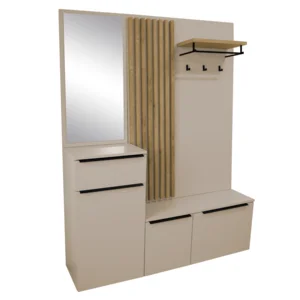 ALIVA V1 Předsíňová sestava Kašmír matná/dub artisan