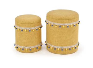 ALYONA – set taburetů, žlutá