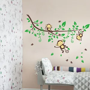 Ambiance – Opice na stromě: nástěnná samolepka