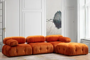AMIENS rohová sedačka – oranžová