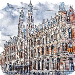 Amsterdamský obraz 90 × 90 cm – Fedkolor