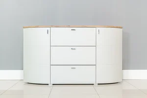 ANISE komoda 2D3S – dub coast evoke / světle šedá