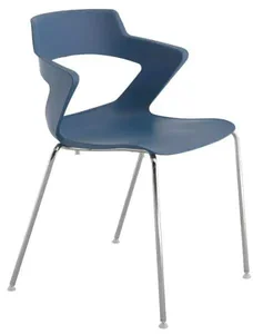 Antares Konferenční židle 2160 PC Aoki – nečalouněná, modrá (RAL 5009)