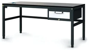 Antistatický dílenský stůl Alfa 3 s zásuvkami a variabilní výškou