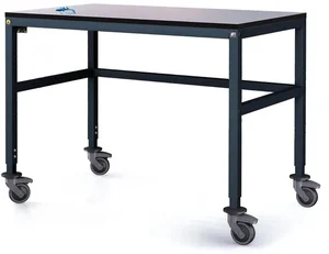 Antistatický pracovní stůl s kolečky 1200x800 mm, nastavitelné výšky