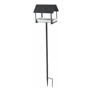 Antracitová kovová ptačí budka Esschert Design 126 cm