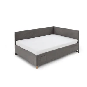 Antracitová rohová dětská postel 140x200 cm Cool Meise Möbel