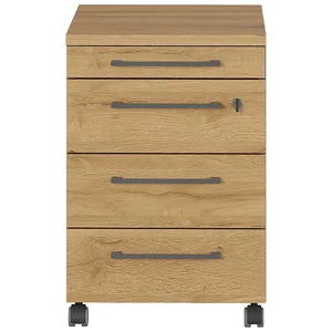 Antracitová skříňka s dubovým dekorem 42x61 cm