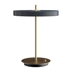 Antracitová stmívatelná LED stolní lampa Asteria Table UMAGE
