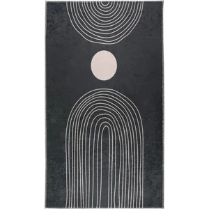 Antracitový pratelný koberec 120x160 cm