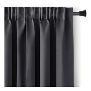 Antracitový zatemňovací termo závěs 140x270 cm Pleat