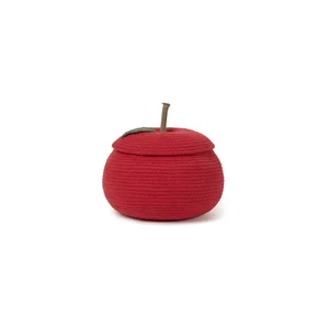Apple – červený dětský koš na hračky 28×20 cm