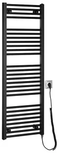 Aqualine Elektrický koupelnový radiátor DIRECT-E 400W 132 cm černý