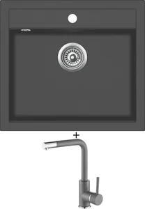 Aquastone SIMPLE 60 a AQ 5581 v tmavě šedé