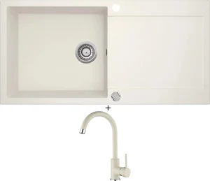 Aquastone Vanilkový Set QUADRA 100 a AQ 5561