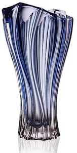 Aurum Crystal Plantica Blue Váza 32 cm