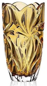 Aurum Crystal Váza Flora Amber 280 mm