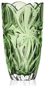 Aurum Crystal Váza Flora Green 280 mm