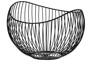 Autronic černý kovový košík UM0748-V – velký