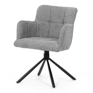 Autronic DCH-T1122 GREY2 – otočná jídelní židle